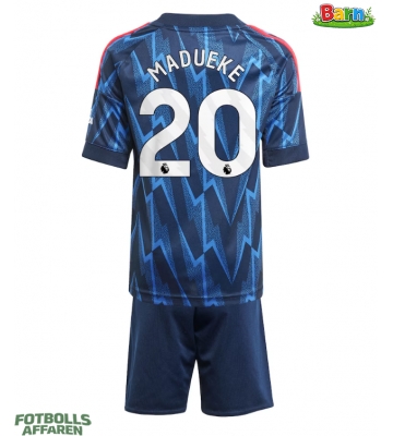 Arsenal Noni Madueke #20 Bortaställ Barn 2025-26 Kortärmad (+ Korta byxor)